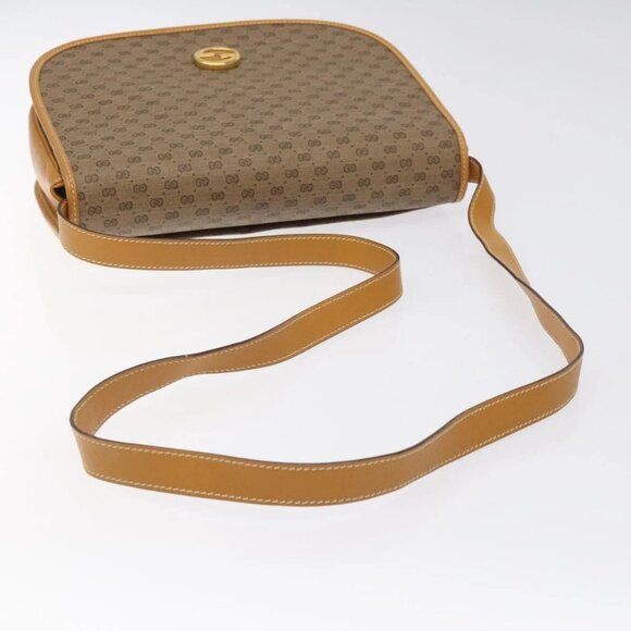 GUCCI Micro GG Supreme Shoulder Bag PVC Beige Gold 004 112 0363 Auth 124986 - Picture 8 of 16